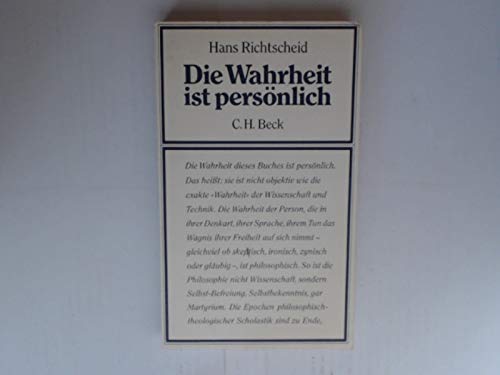 Die Wahrheit ist persönlich Philosophy