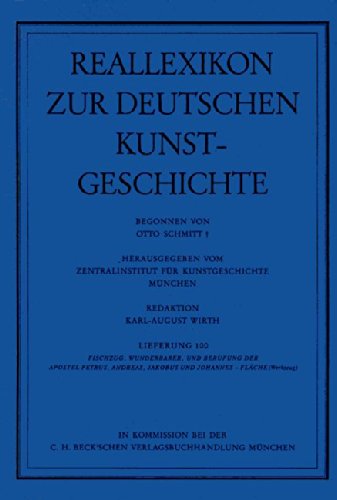 Reallexikon Dt. Kunstgeschichte 100. Lieferung: Wunderbarer Fischzug - Fläche (Werkzeug) Film, Art & Culture