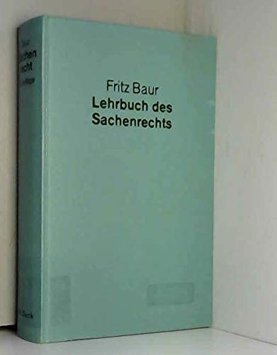Lehrbuch des Sachenrechts. book