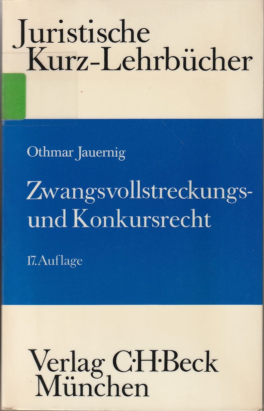 Zwangsvollstreckungs- und Konkursrecht Books