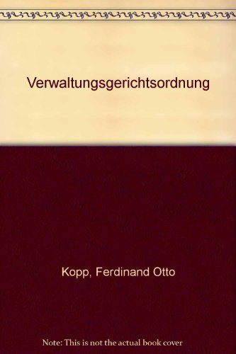 Verwaltungsgerichtsordnung (VwGO) (Gelbe Erläuterungsbücher) Law