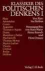 Klassiker des politischen Denkens, in 2 Bdn., Bd.1, Von Plato bis Hobbes Philosophy