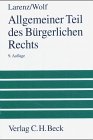Allgemeiner Teil des deutschen Bürgerlichen Rechts: Ein Lehrbuch Law