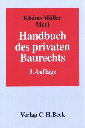 Handbuch des privaten Baurechts Law