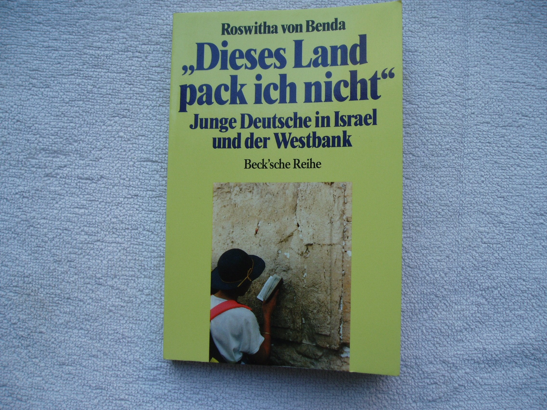 Dieses Land pack ich nicht: Junge Deutsche in Israel und der Westbank. Nachw. v. Schalom BenChorin Politics & History