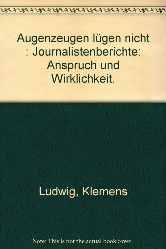 Augenzeugen lügen nicht Books