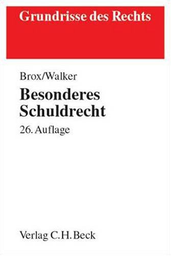 Besonderes Schuldrecht (Grundrisse des Rechts) Law