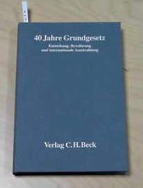 40 Jahre Grundgesetz Law