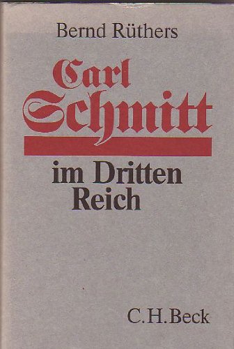 Carl Schmitt im Dritten Reich: Wissenschaft als Zeitgeist-Verstärkung? book