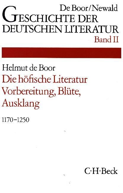 Die höfische Literatur book