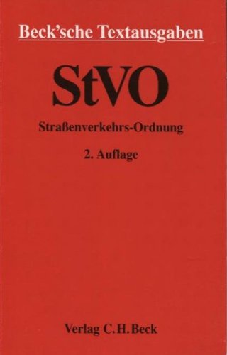 Strassenverkehrsordnung: Textausgabe mit Sachverzeichnis Law
