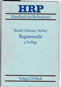 Registerrecht (Handbuch der Rechtspraxis: HRP) Books