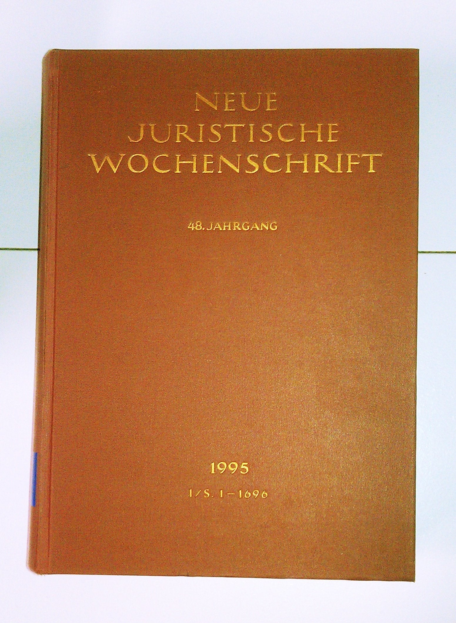 NJW 1992 (I), 45. Jahrgang 1992, 1. Halbband, Neue Juristische Wochenschrift Books