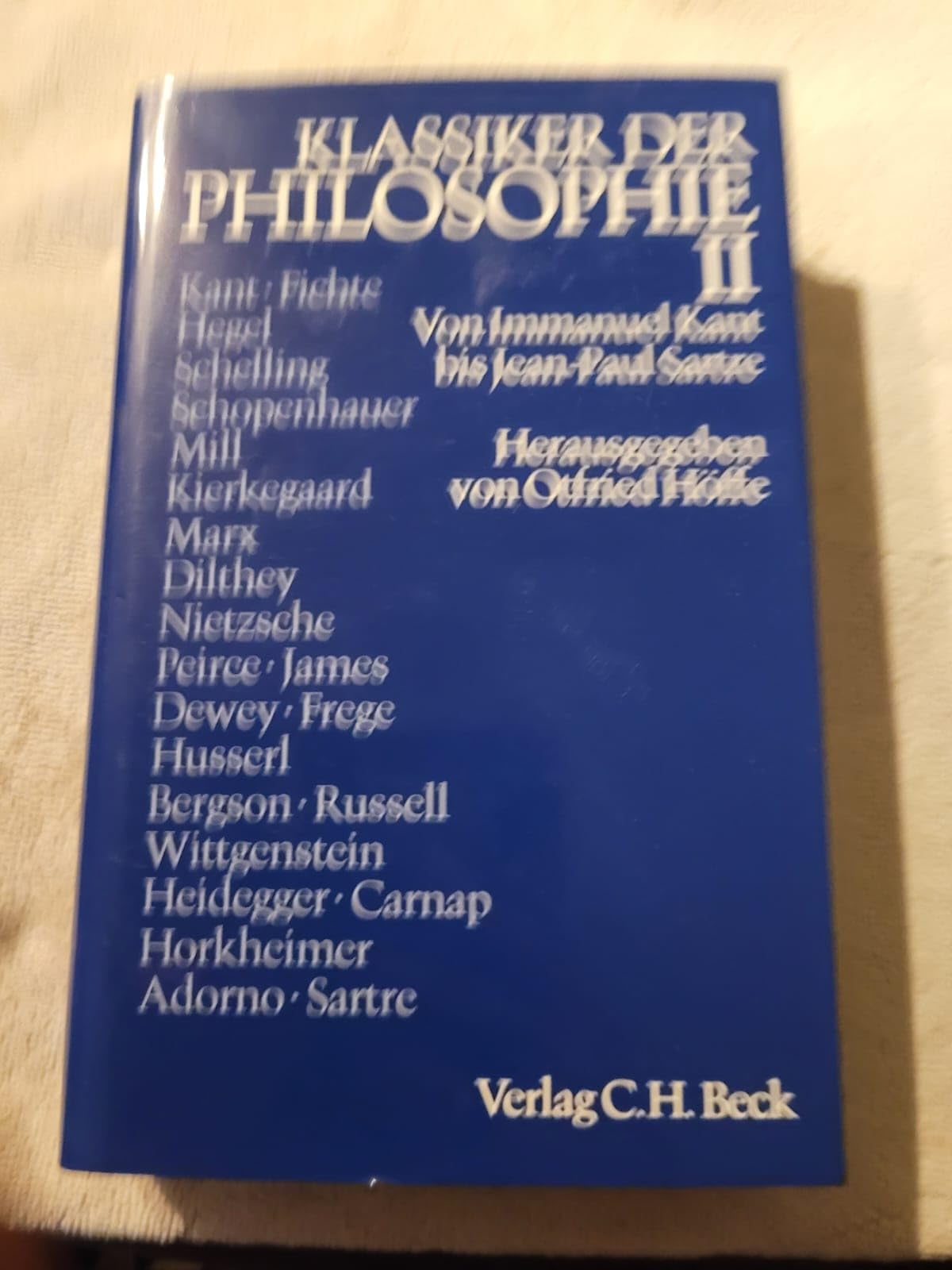 Klassiker der Philosophie, 2 Bde., Bd.2, Von Immanuel Kant bis Jean-Paul Sartre Philosophy