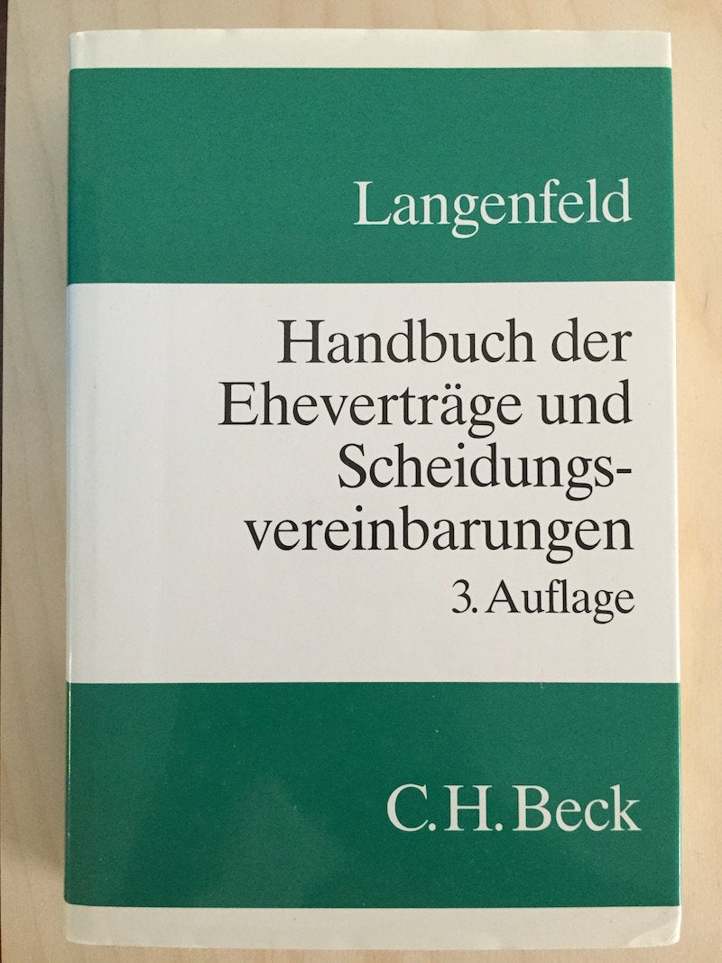 Handbuch der Eheverträge und Scheidungsvereinbarungen. Inkl. 3 1/2'- Diskette Law