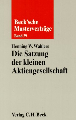 Die Satzung der kleinen Aktiengesellschaft Law