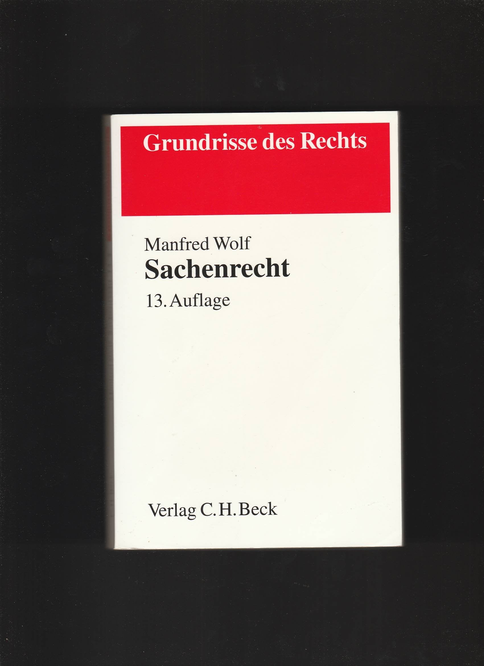 Sachenrecht (Grundrisse des Rechts) Law