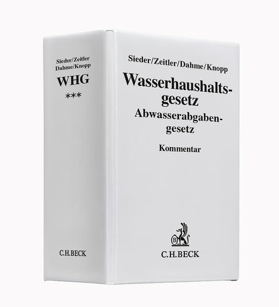 Wasserhaushaltsgesetz - Abwasserabgabengesetz Hauptordner III 65 mm Law