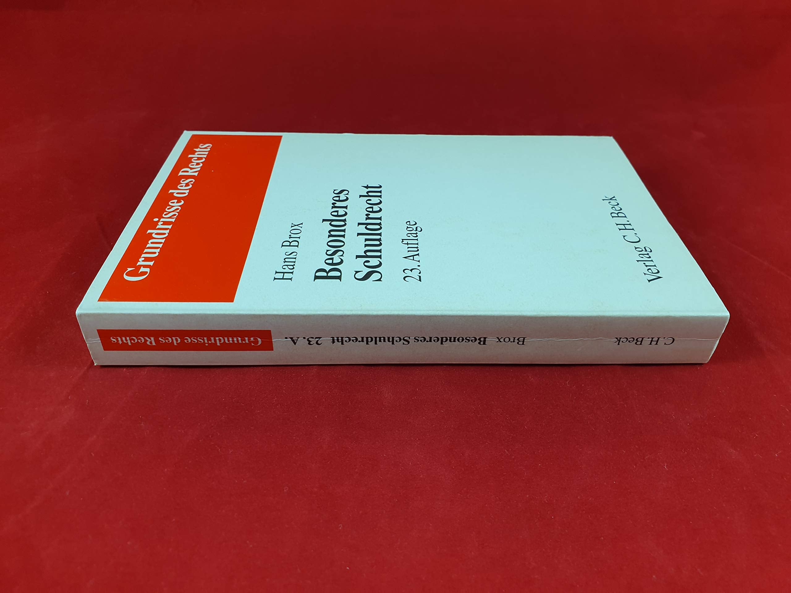 Besonderes Schuldrecht (Grundrisse des Rechts) Law
