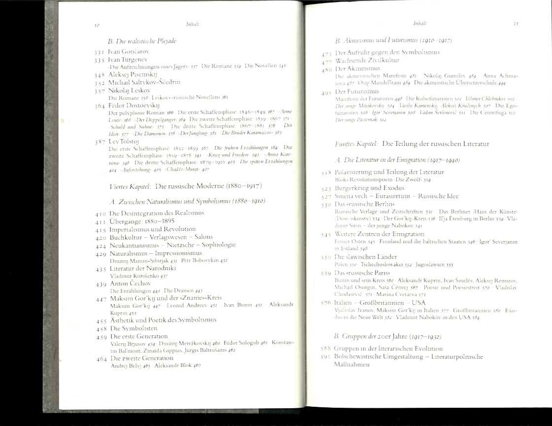 Geschichte der russischen Literatur: Von 1700 bis zur Gegenwart Contemporary literature
