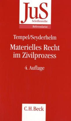 JuS-Schriftenreihe, H.85, Materielles Recht im Zivilprozeß: Schwerpunkte der zivilrichterlichen Praxis (JuS-Schriftenreihe: Schriftenreihe der Juristischen Schulung, Band 85) Law
