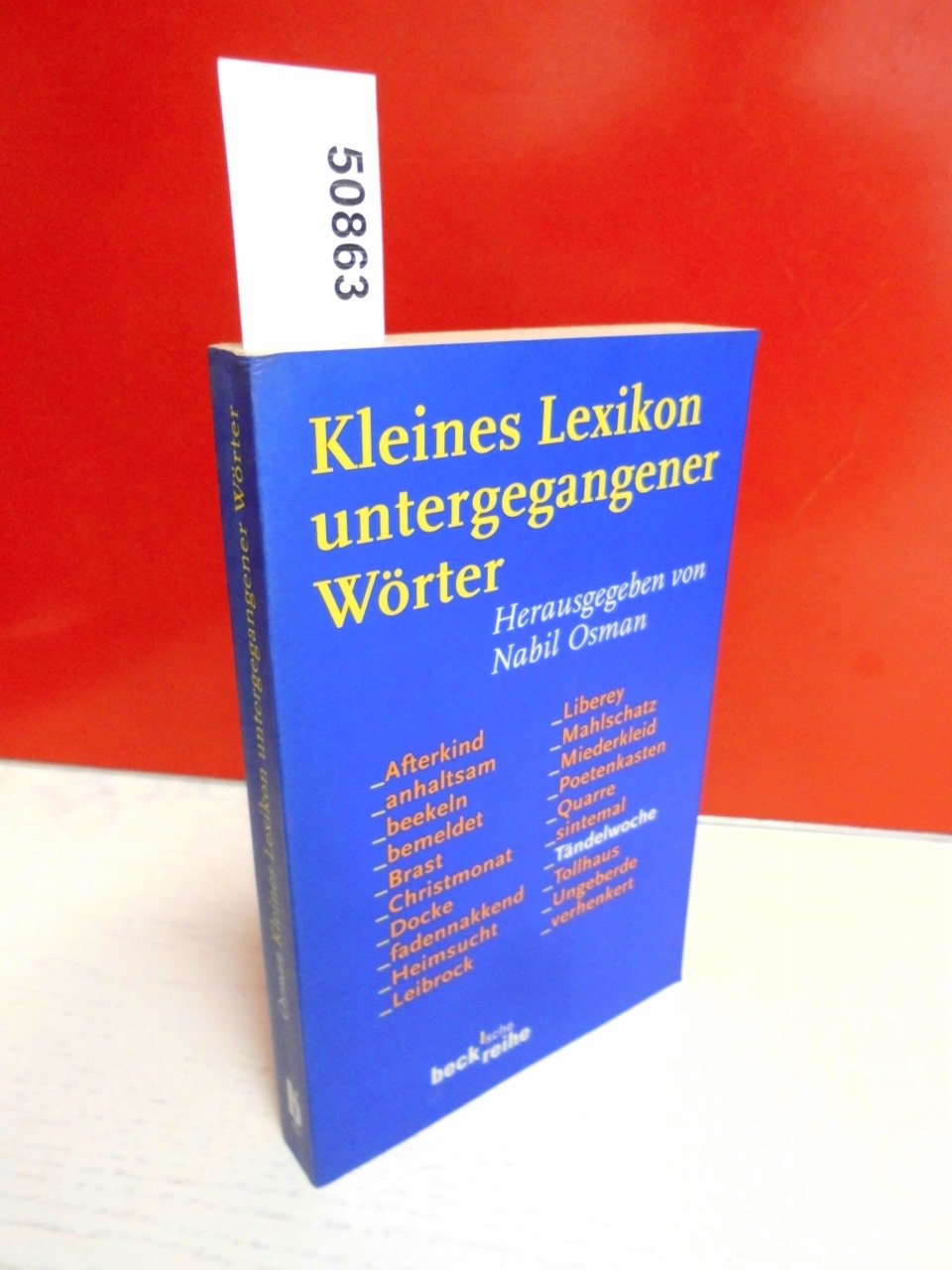 Kleines Lexikon untergegangener Wörter: Wortuntergang seit dem Ende des 18. Jahrhunderts (Beck'sche Reihe) Reference Books