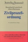 Beck'sche Kurzkommentare, Bd.1, Zivilprozeßordnung (ZPO): Mit Gerichtsverfassungsgesetz und anderen Nebengesetzen Law