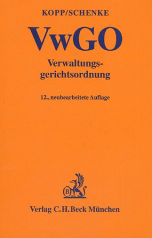 Verwaltungsgerichtsordnung (VwGO) Law