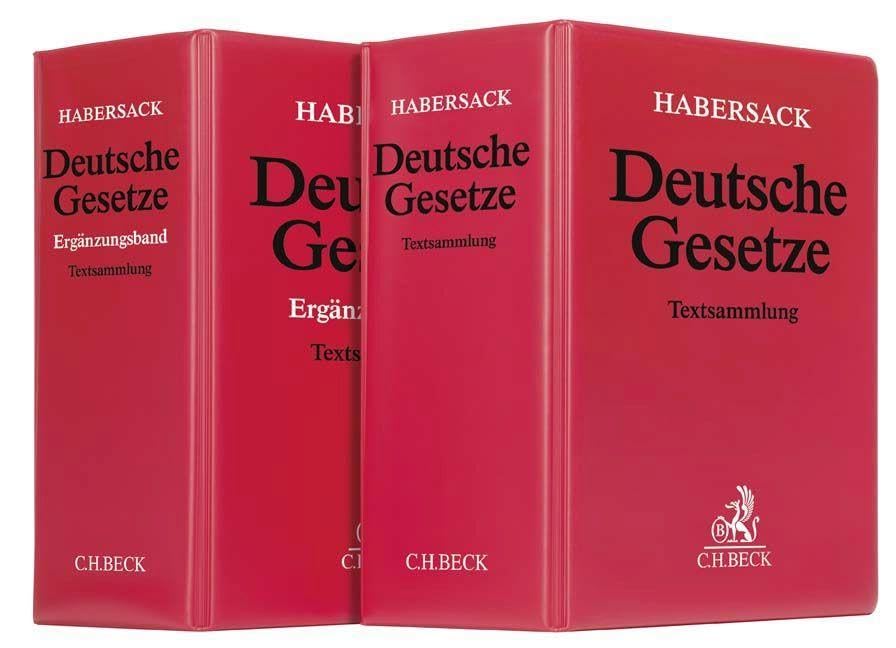 Deutsche Gesetze: Hauptband mit Ergänzungsband - Grundwerke zur Fortsetzung (min. 12 Monate ab Kaufdatum) Law