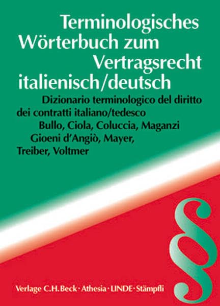 Terminologisches Wörterbuch zum Vertragsrecht Law