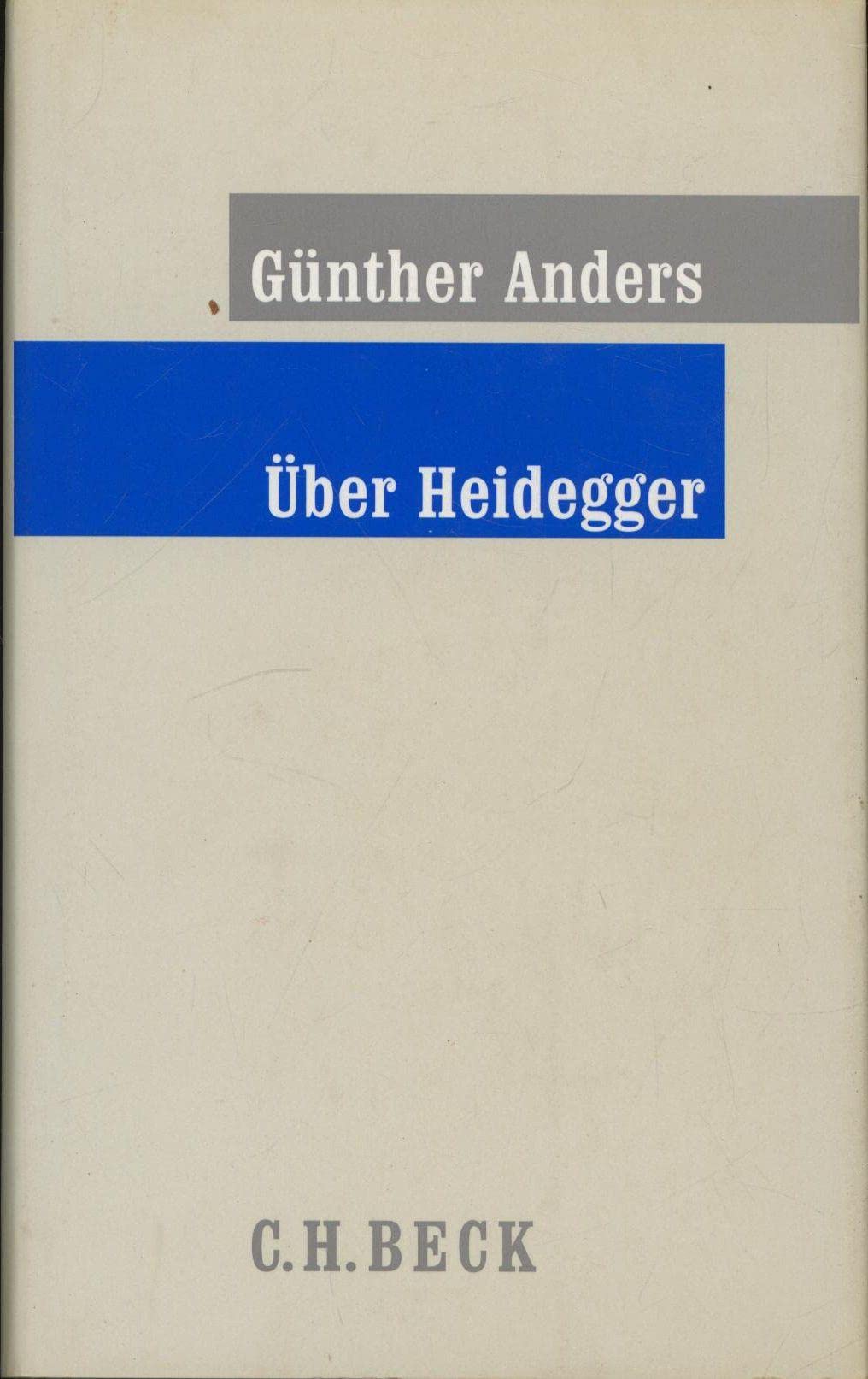 Über Heidegger: Hrsg. v. Gerhard Oberschlick in Berb. m. Werner Reimann als Übersetzer. Mit e. Nachw. v. Dieter Thomä Philosophy