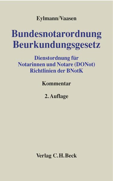 Bundesnotarordnung, Beurkundungsgesetz Law