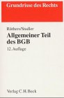 Allgemeiner Teil des BGB (Grundrisse des Rechts) Law