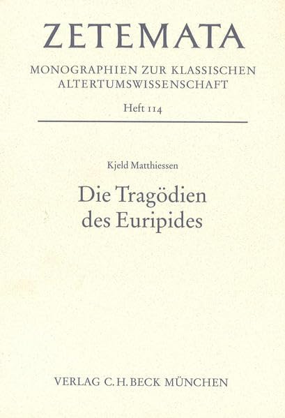 Die Tragödien des Euripides (Zetemata) Law