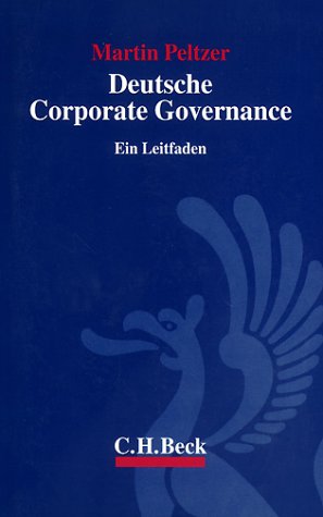 Product Image: Deutsche Corporate Governance: Ein Leitfaden