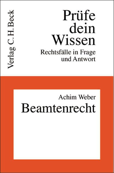 Beamtenrecht. (Prüfe dein Wissen) Law