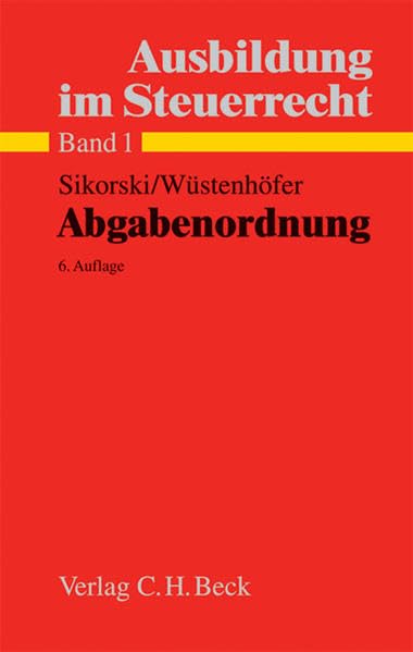 Ausbildung im Steuerrecht Abgabenordnung Law