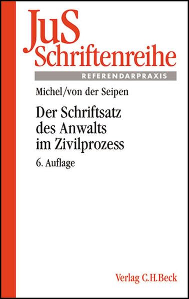 Der Schriftsatz des Anwalts im Zivilprozess book