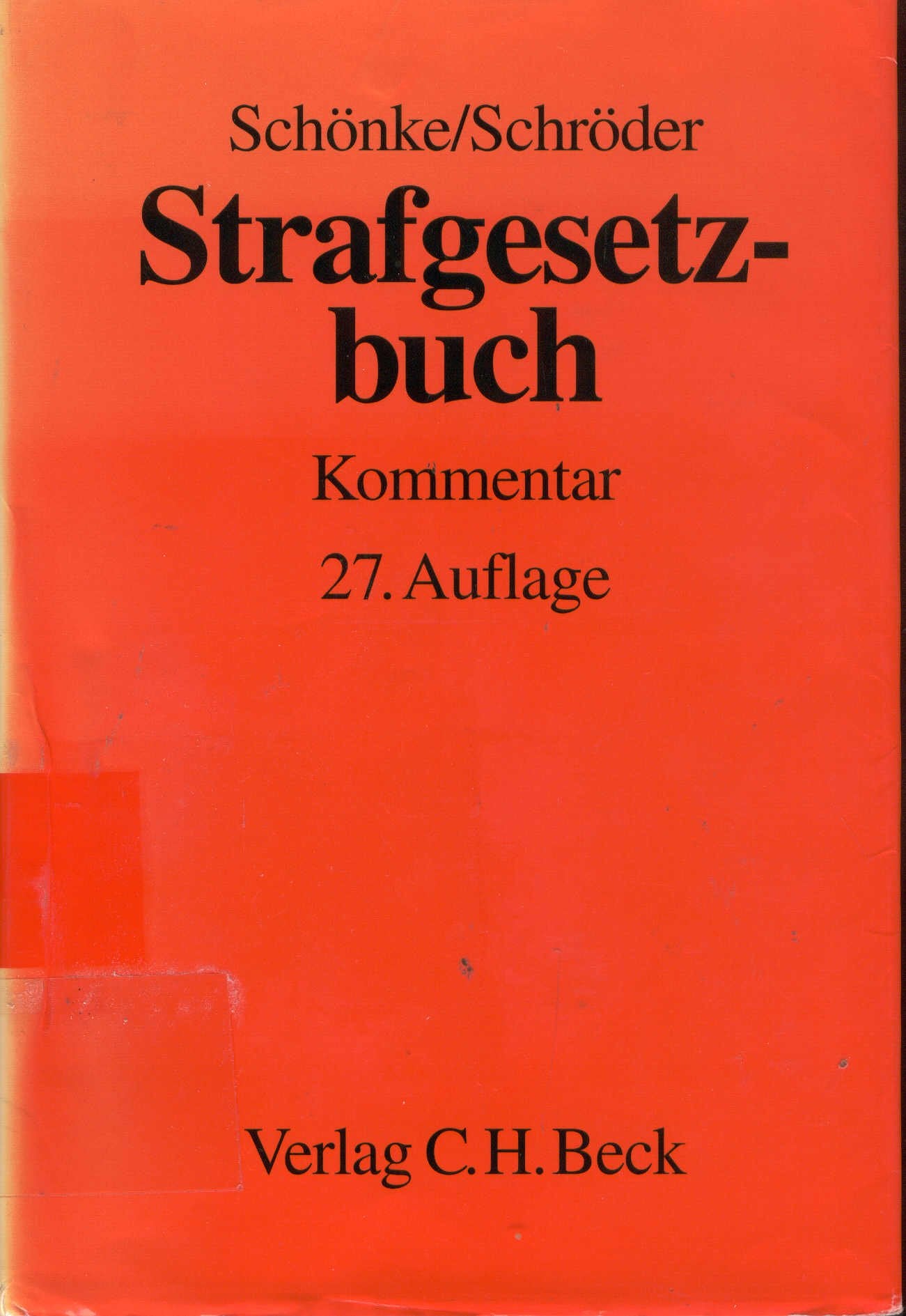 Strafgesetzbuch: Kommentar Law Books