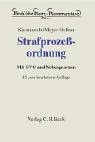 Strafprozessordnung: Gerichtsverfassungsgesetz, Nebengesetze und ergänzende Bestimmungen (Beck'sche Kurz-Kommentare, Band 6) Law