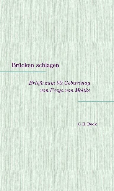 Brücken schlagen Essays & Short Stories