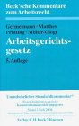 Arbeitsgerichtsgesetz (Beck'sche Kommentare zum Arbeitsrecht, Band 6) Law