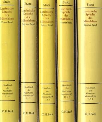 Handbuch zur lateinischen Sprache des Mittelalters: Abt. II/5 (5 Bände) Social Sciences