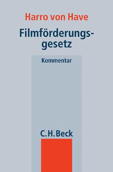 Filmförderungsgesetz: Kommentar Law