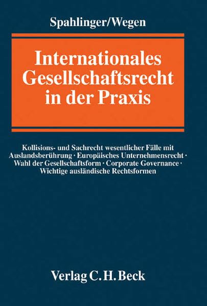 Internationales Gesellschaftsrecht in der Praxis Law
