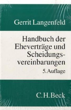 Handbuch der Eheverträge und Scheidungsvereinbarungen Law