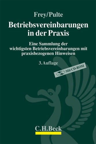 Betriebsvereinbarungen in der Praxis: Eine Sammlung der wichtigsten Betriebsvereinbarungen mit praxisbezogenen Hinweisen (Aktuelles Recht für die Praxis) Law