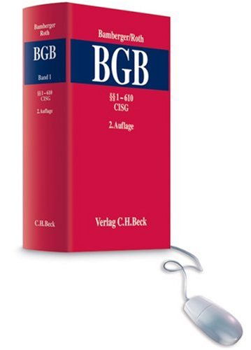 Kommentar zum Bürgerlichen Gesetzbuch Bd. 1: §§ 1 - 610 CISG Law