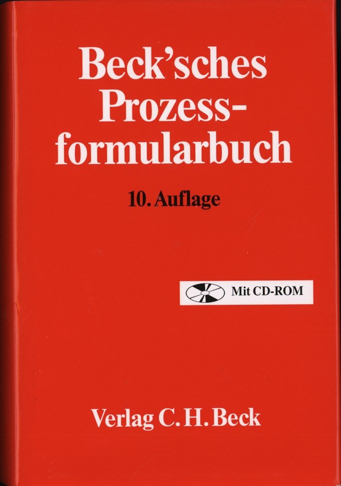 Beck'sches Prozessformularbuch Law