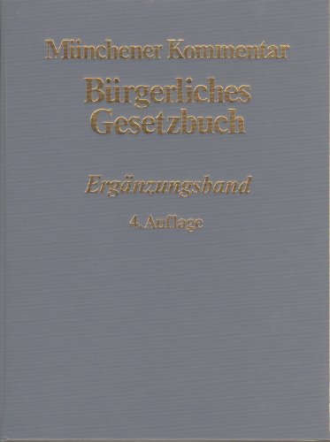 Münchener Kommentar z.BGB Law Books